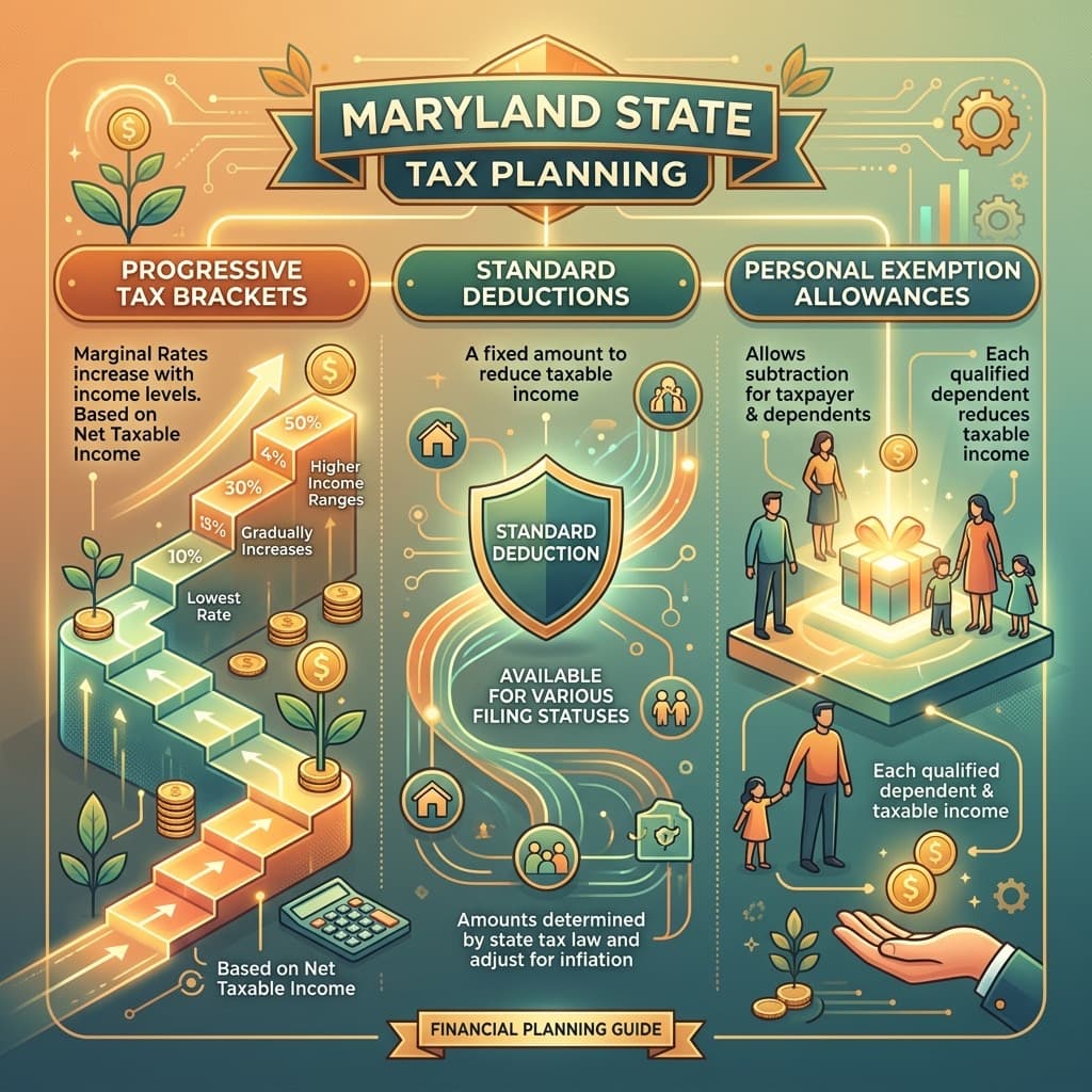 Maryland Progressive State and Local Tax Planning Diagram