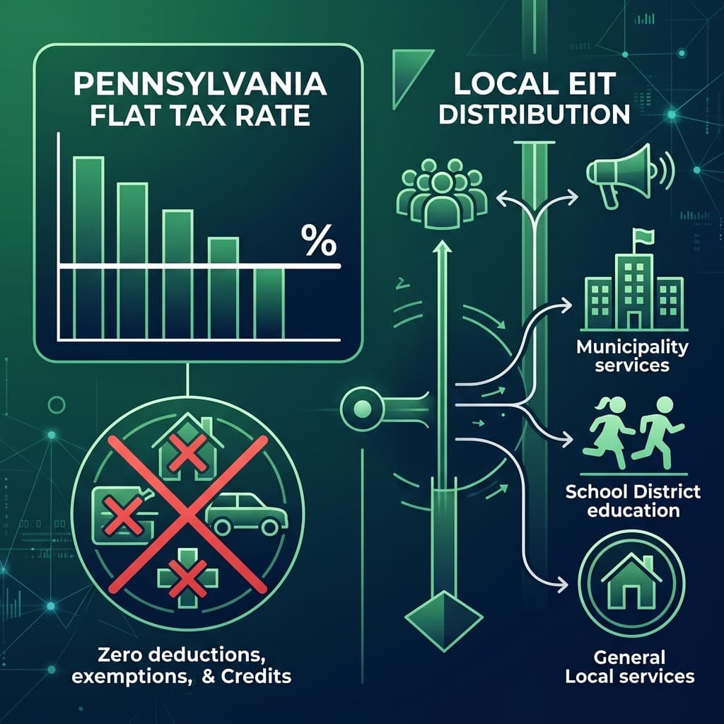 Pennsylvania Tax Deductions and Personal Exemptions Infographic