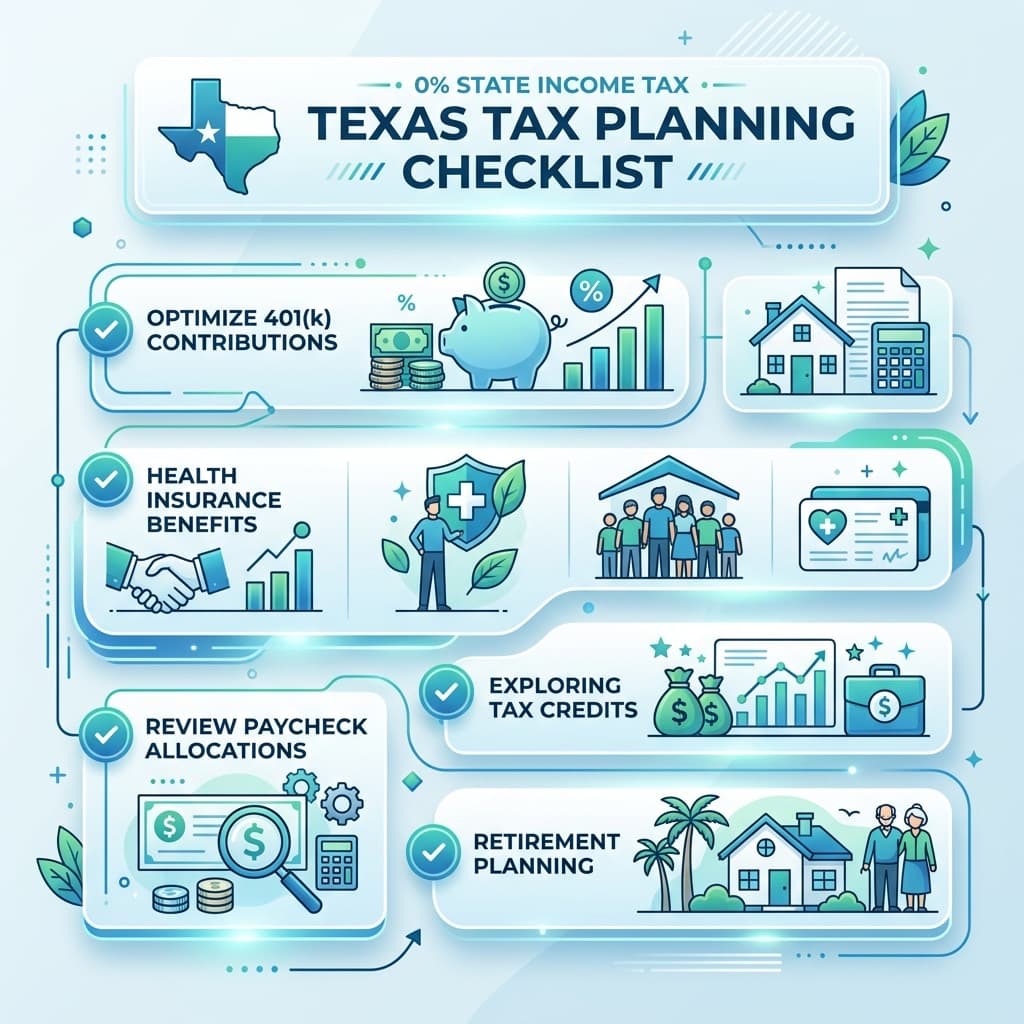 Texas Tax Planning and Deductions Diagram